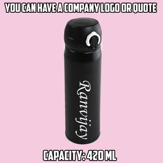 Personalized Insulated Stainless Steel Flask with Engraved Name