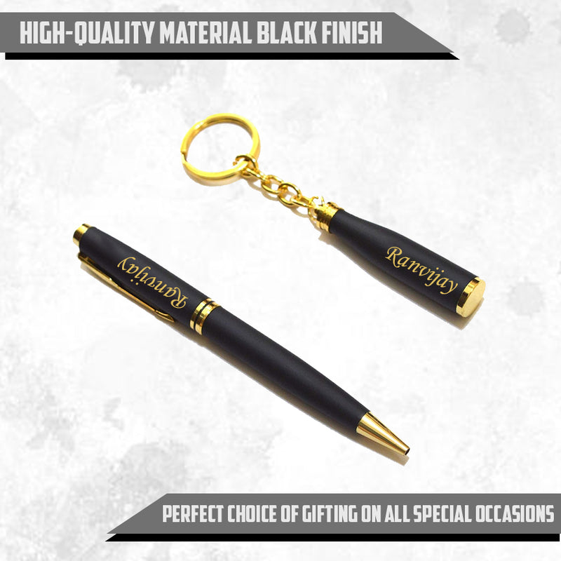 Custom Pen & Keychain Gift Set.