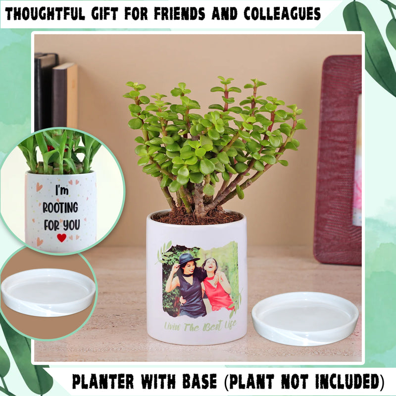 Custom Small Plant Pot with Unique Photos or Designs