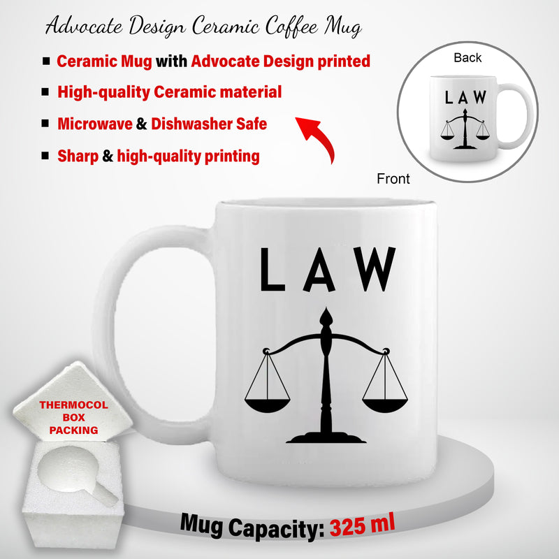 Advocate Theme Combo: Black Bottle & Coffee Mug with Advocate Logo