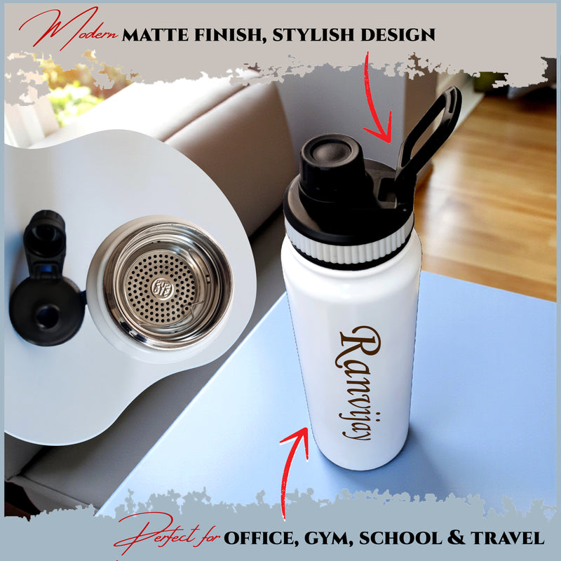 Customized Steel Water Bottle 800 ml – Custom Name