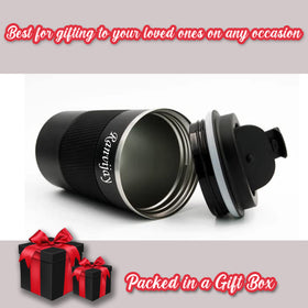 Personalized Insulated Steel Big Tumbler With Name Engraved.