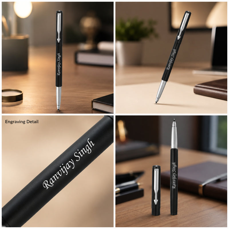 Customized Premium Parker Vector Roller Pen With Name.