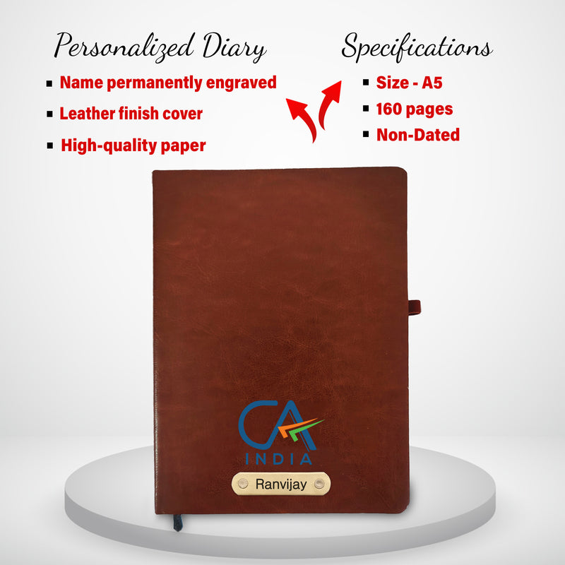 CA Gift Set: Pen & Diary with Name