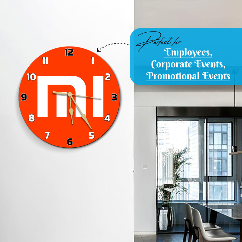 Personalized Corporate Photo Wall Clock 12x12 Inch.