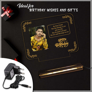 ACRYLIC LED PHOTO FRAME – CUSTOMIZABLE WITH YOUR PHOTO & WISHES.