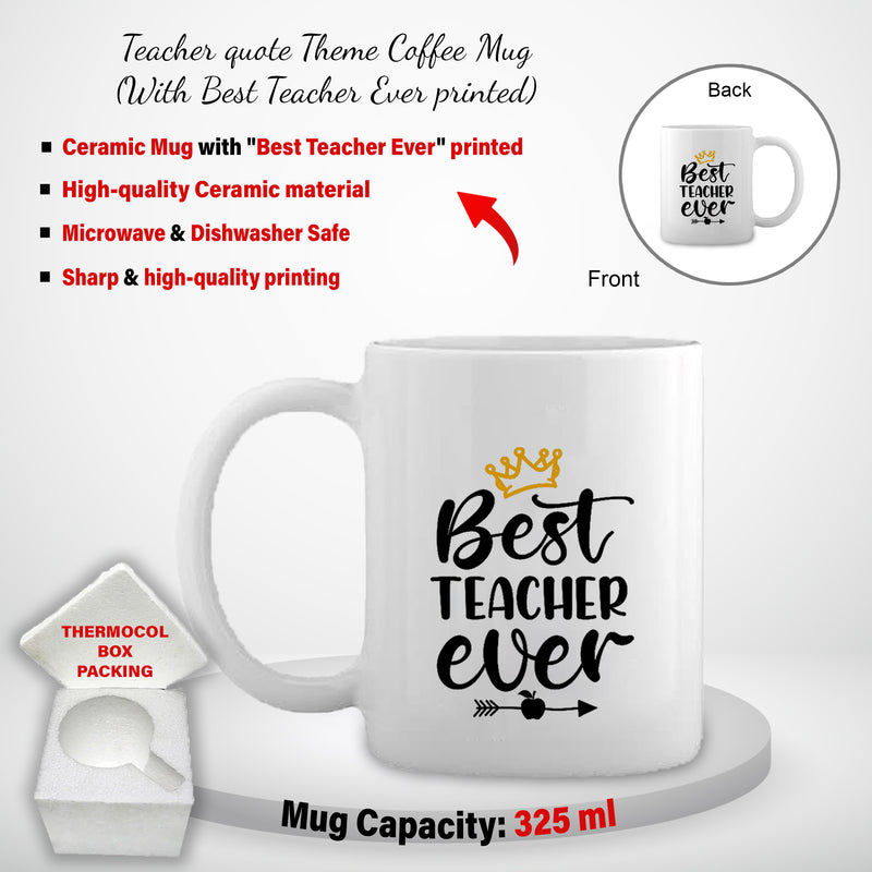 Elegant Teacher Gift Combo: Customized Bottle & Coffee Mug