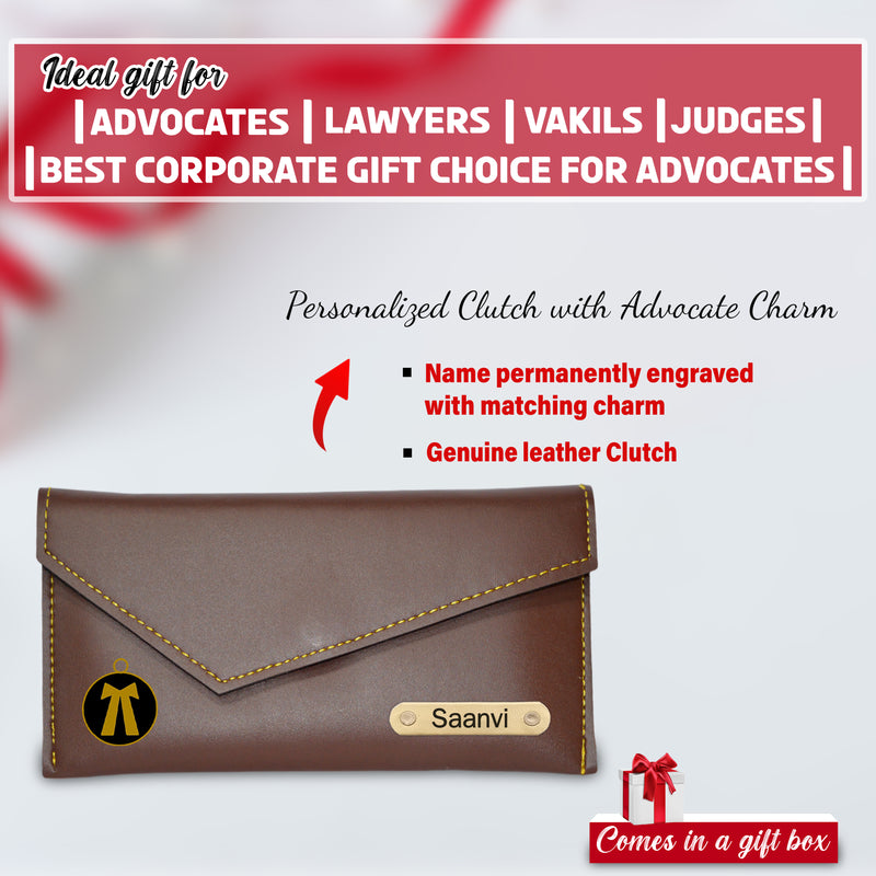 Customized Advocate Gift Set: Personalized Keychain, Bottle, Pen, Clutch & Diary.