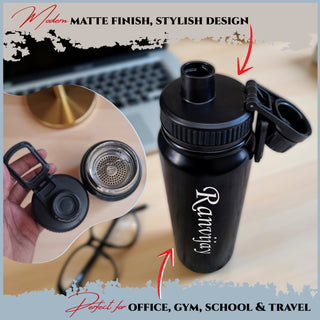 Customized Steel Water Bottle 800 ml – Custom Name
