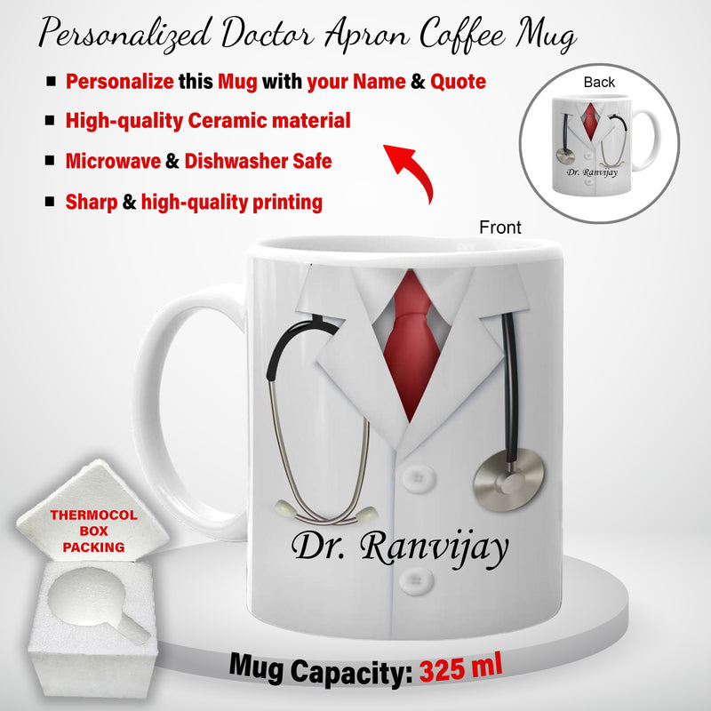 Doctor's Desk Set: Pen, Pen Stand with Coffee Mug.