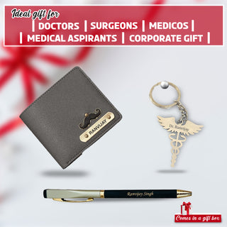 Personalized Wallet, Pen & Keychain Combo – Perfect Gift for Him