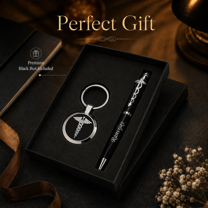 Customized Doctor Pen & Keychain Set.
