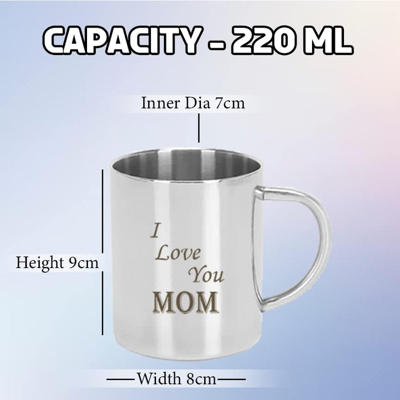 I love You Mom Steel Mug