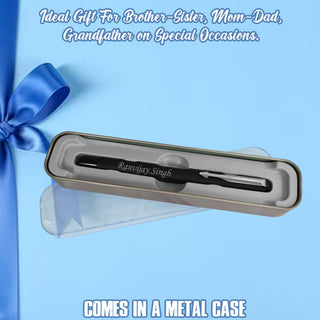 Customized Parker Vector Matte Black Fountain Pen (Silver clip)