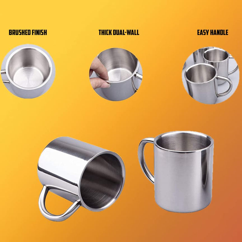 Stainless Steel Mug - Best Dad & Mom Design.