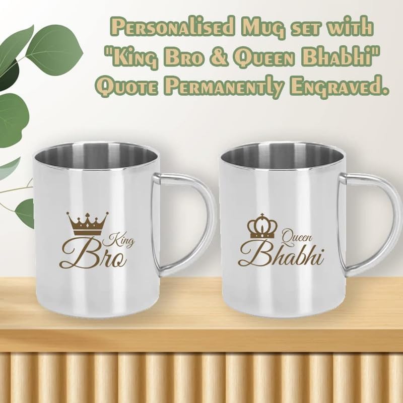 Bro-Bhabhi Mug steel mug