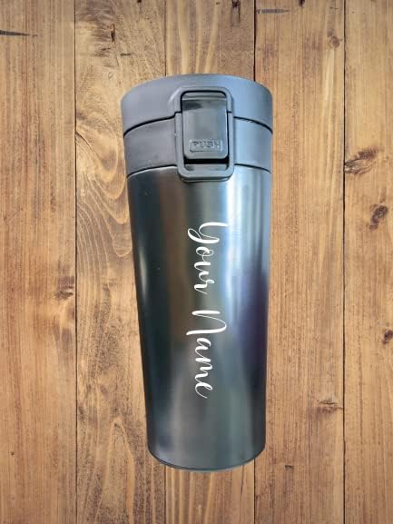 Insulated Travel Mug with Your Name Engraved.