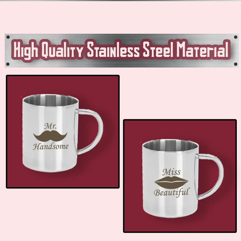 Bhaiya Bhabhi-Steel Mug Set.