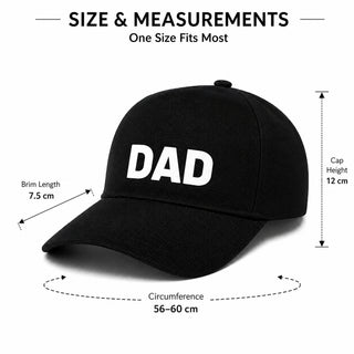 Premium Mom Dad Caps Set of 2 – Cotton Couple Hats for Parents