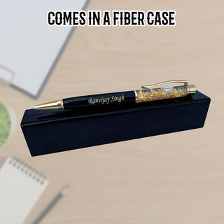 Personalized Black Gold Ball Pen