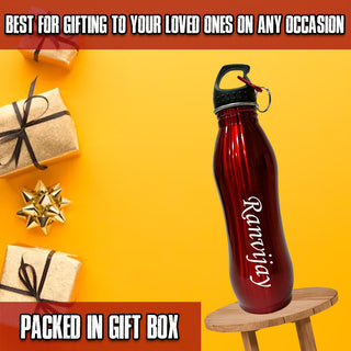 Customized Water Bottle with Name Engraved (750 ml).