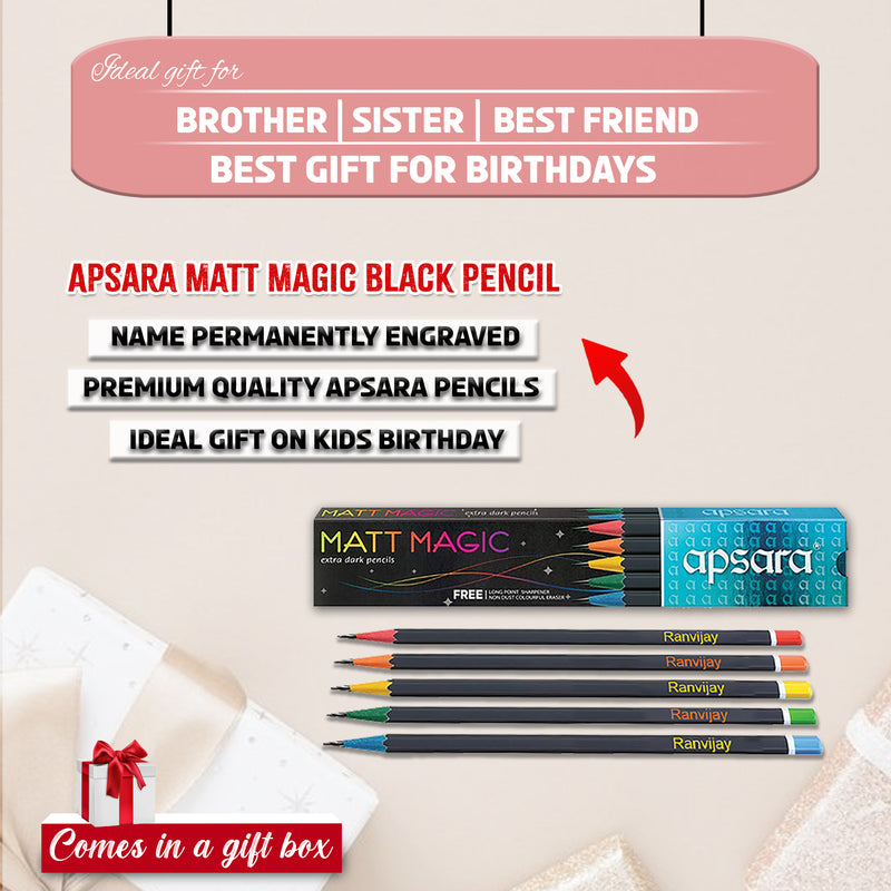 Birthday Combo for Kids- Meal Set with Name & Character, Coffee Mug, and Apsara Pencils