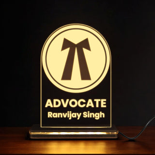 Customized Advocate LED Desk Lamp with Name & Advocate Symbol