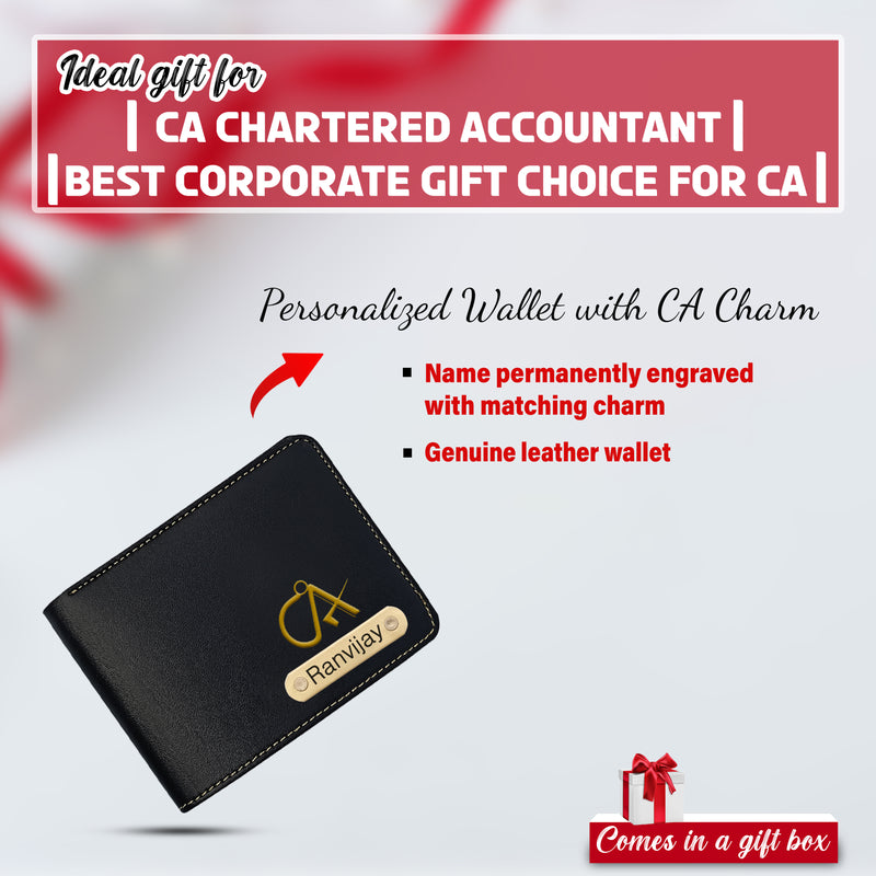 CA Gift Set – Personalized Keychain, Pen, Bottle, Wallet & Diary with Name & Colored Logo