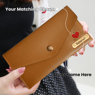 Personalized Pen, Keychain & Clutch Combo with Engraved Name – Gift for Women