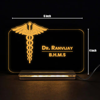Customized Doctor LED Desk Lamp with Name & Medical Symbol