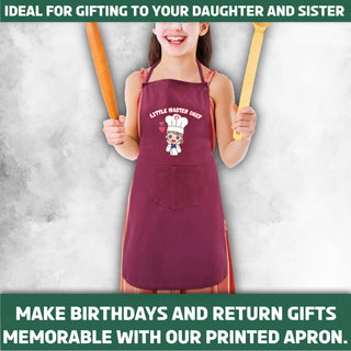 Kitchen Kids Apron For Kids with Quote & Logo Printed