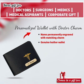 Customized Doctor Gift Set – Personalized Pen, Keychain, Bottle, Wallet & Diary with Name & Colored Logo