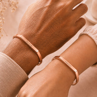 Customized Stainless Steel Kada Bracelet - Engraved Name Armlet for Men & Women.