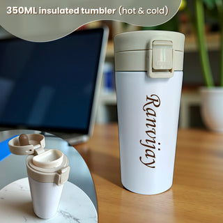 Customized 3 in 1 Corporate Gift Set which includes Diary, Tumbler & Metal Pen.