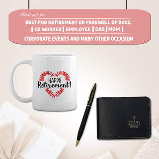 Retirement Gift Set for Men-Pen, Mug & Wallet