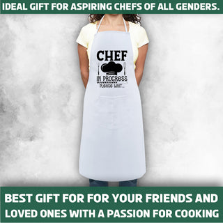 Unisex Cotton Apron with Quote & Unique Design Printed