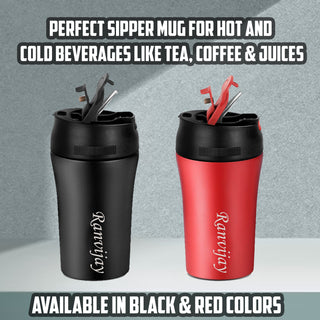 Personalized Stainless Steel Straw Tumbler with Your Name or Company Logo Engraved.