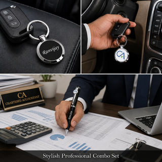 Custom CA Pen & Keychain Gift Set