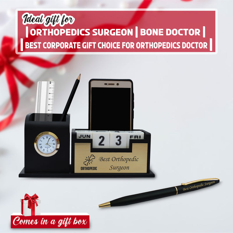 Orthopedic Combo- Pen & Penstand with Orthopedic Logo Engraved.