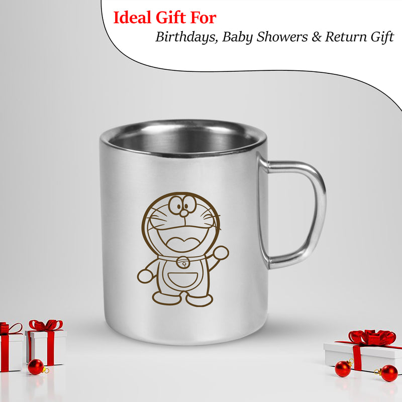 Stainless Steel Kids Mug – Custom Cartoon Character Engraved