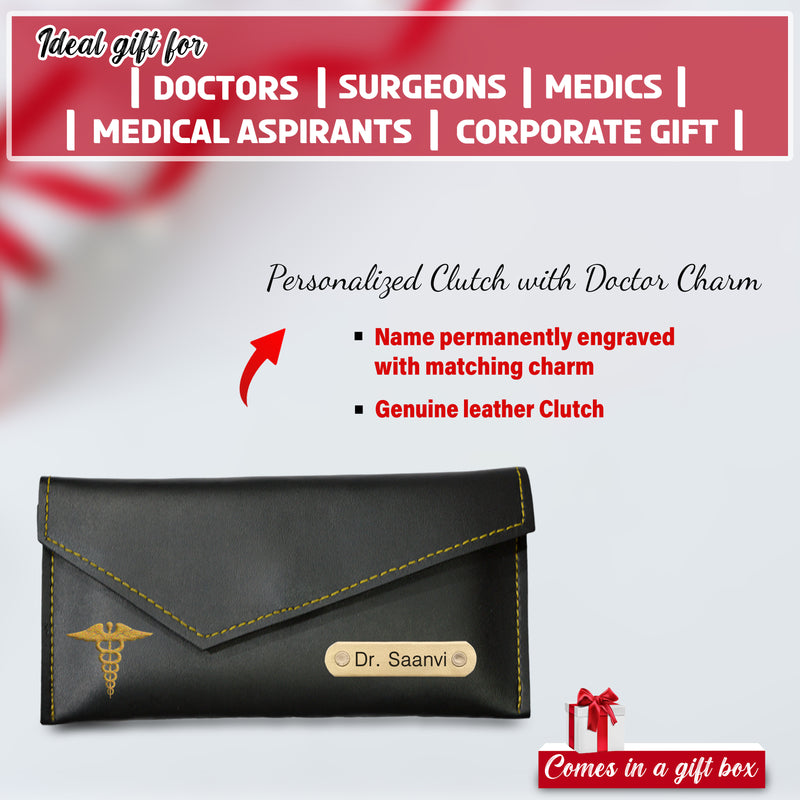Customized Doctor Gift Set – Personalized Pen, Keychain, Bottle, Wallet & Diary with Name & Colored Logo