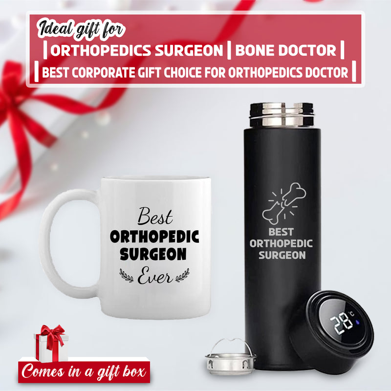 Orthopedic Gift Set- Bottle with Orthopedic Logo & Orthopedic Doctor Theme Mug