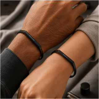 Customized Stainless Steel Kada Bracelet - Engraved Name Armlet for Men & Women.