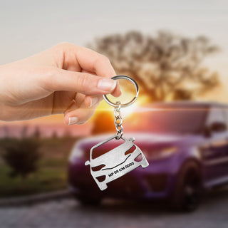 Personalized Stainless Steel Bike & Car Keychain with Name Engraved - Unique Gift for Birthdays for Car/Bike Lovers.