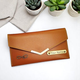 Personalized Women's Leather Premium Clutch