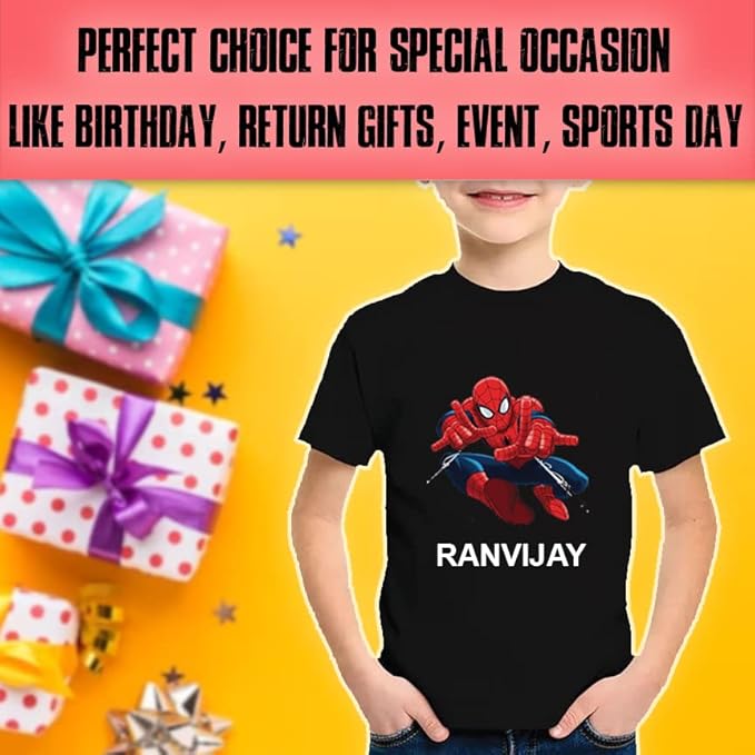 Personalized T-Shirt with Photo, Text, Quote, Wishes Printed for Your Kid