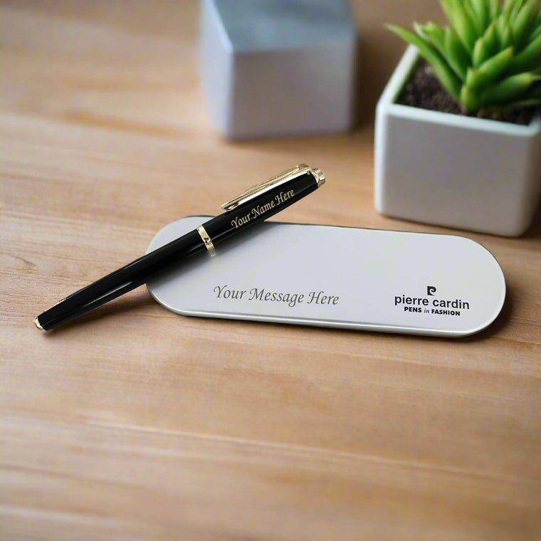 Personalized Pen & Box With Custom Name & Message Engraved.