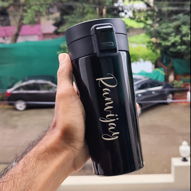 Insulated Travel Mug with Your Name Engraved.