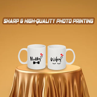 Ceramic Couple Coffee Mug Set for Gifting.