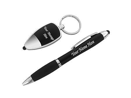 SAVRI Personalized Led Twist Ball Pen&Keychain